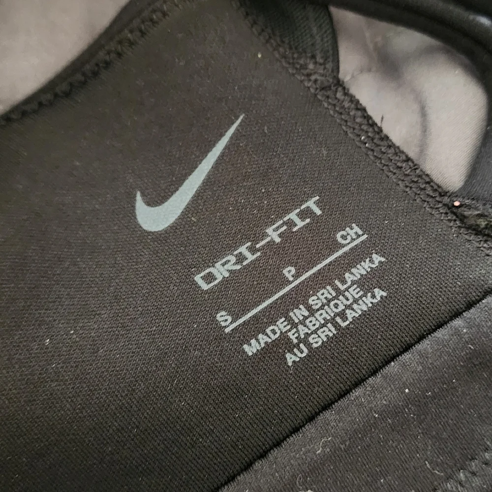 Nike Charcoal Sports Bra with Silver Logo - Picture 4 of 4